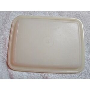 Tupperware‎ Tray Vintage Serving Dish Rectangle Container Beige